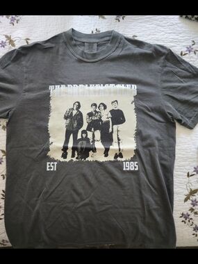 Charcoal Graphic Tee - The Breakfast Club Print-New Unisex Tee